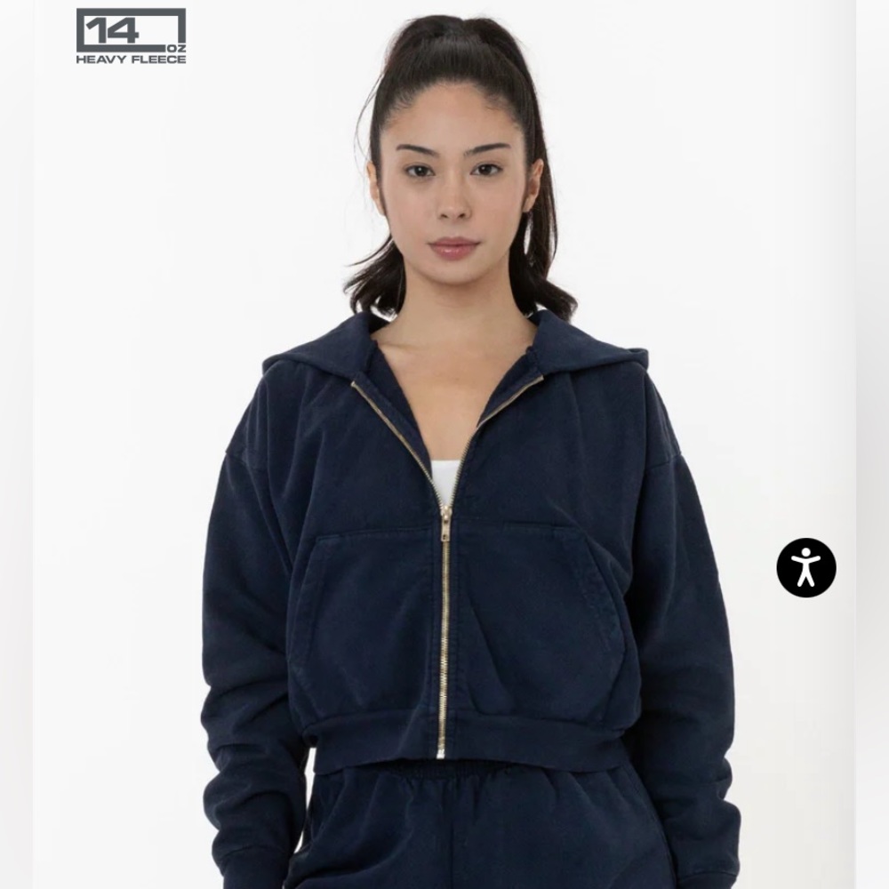 Los Angeles Apparel Cropped Hoodie